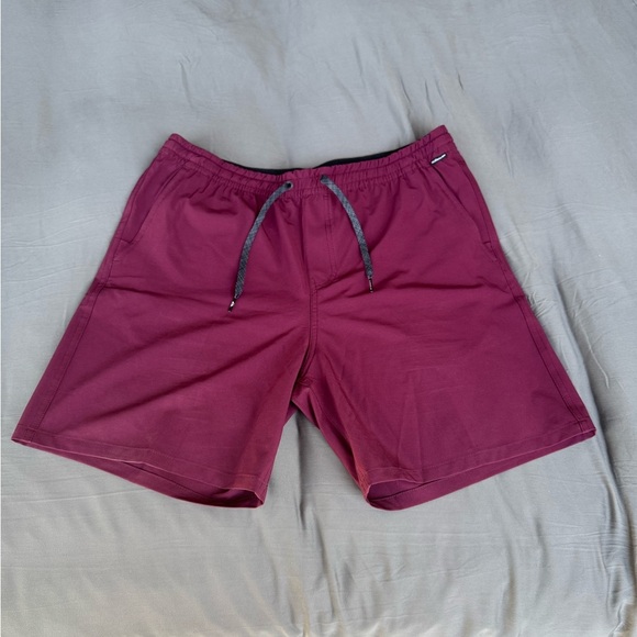 Quiksilver Dark Red Swim Shorts - Picture 1 of 6